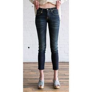 R13 Kate Skinny Jeans In Carlisle Sz 24 Low-Rise R13W4021-161 -